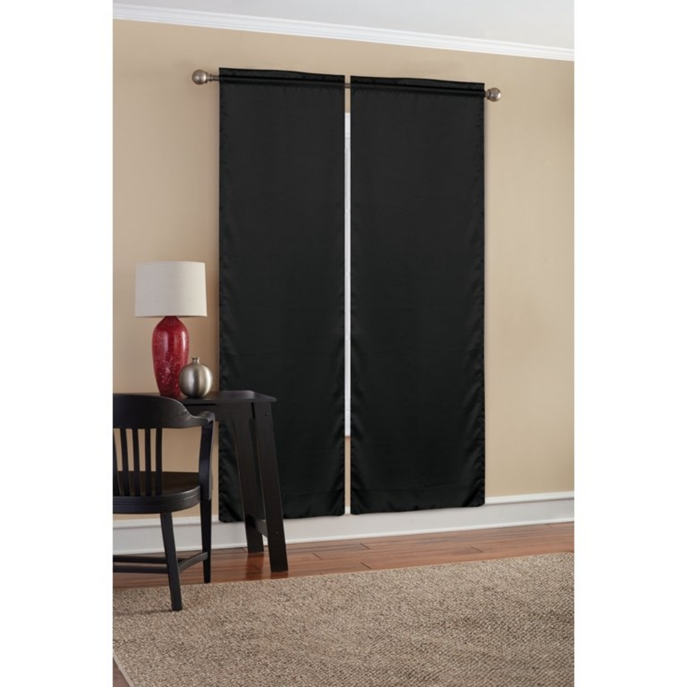 Mainstays black panels 30×84 NWOT